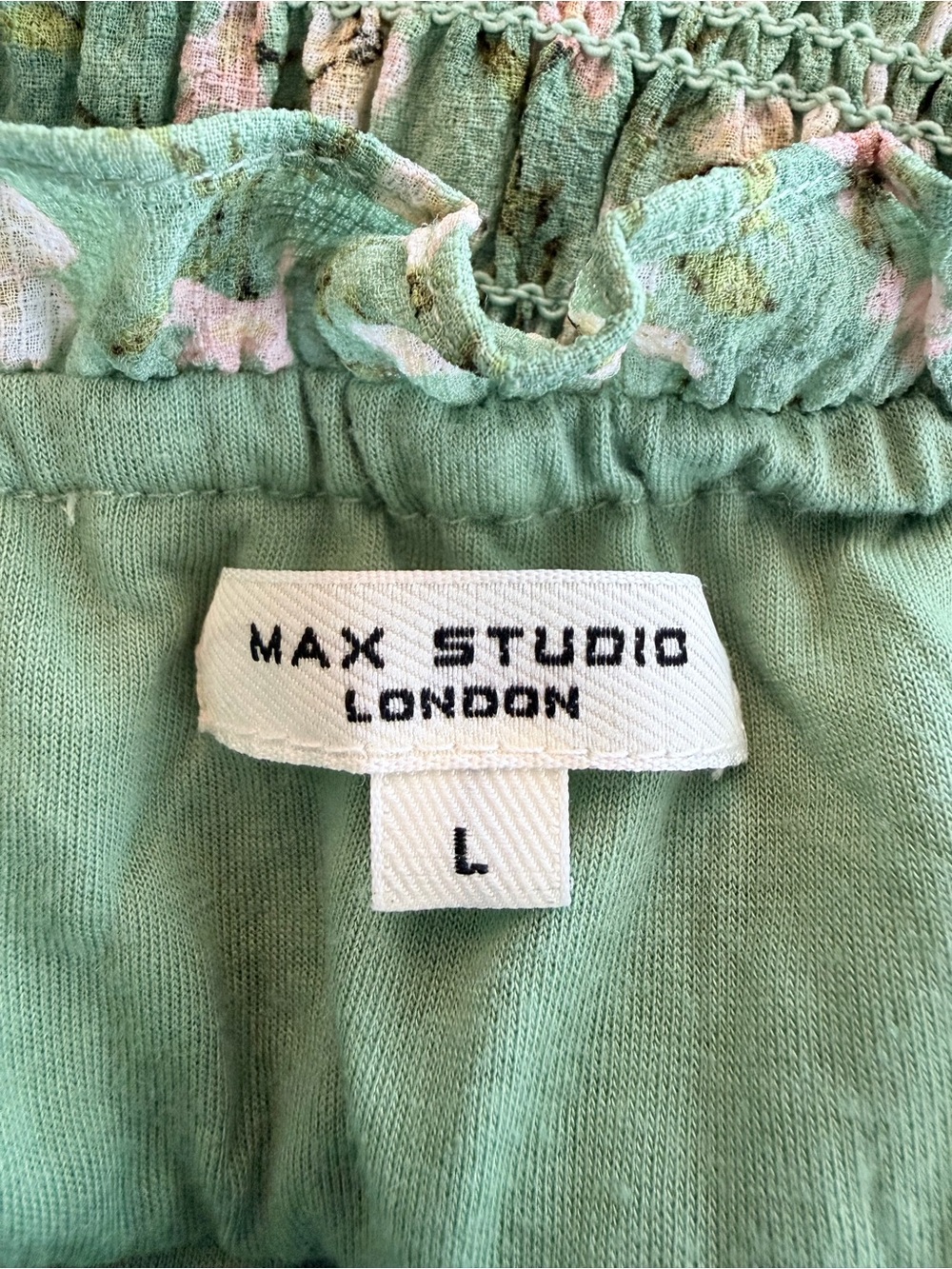 Max Studio Mint Green Floral Maxi Dress - Picture 6 of 7